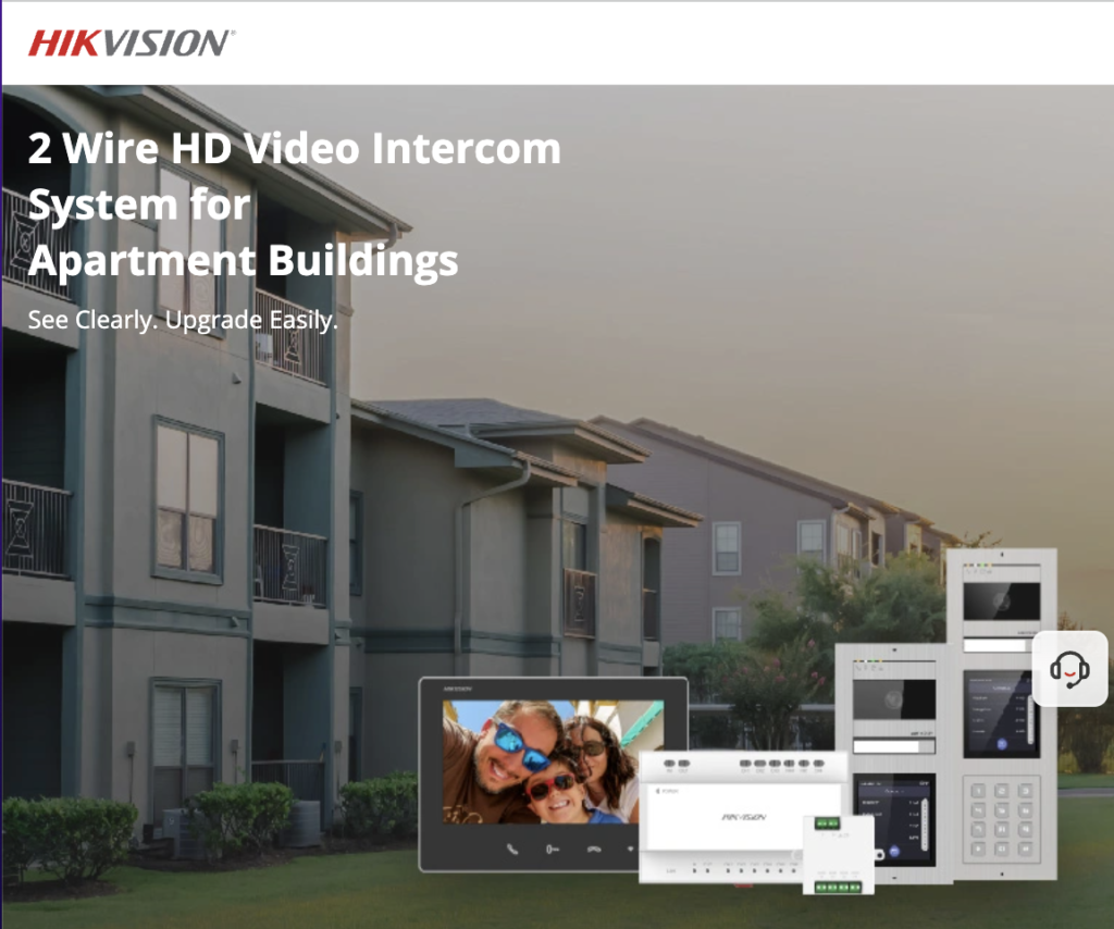 Hikvision 2-wire video intercom